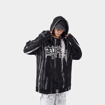 China Anti-Wrinkle Mens Tie Dye Custom High Street Hoodie 100% Cotton Crew Hoodie for sale