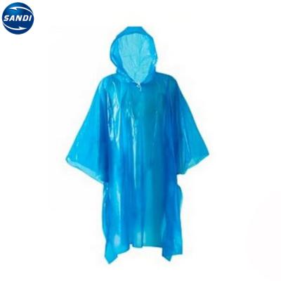 China Bachelorette Rainwear High Quality Plastic Kids Disposable Rain Poncho for sale