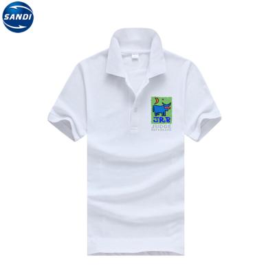 China Viable custom white polo t-shirt with logo for sale