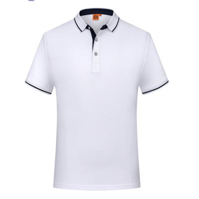 China MOQ 10Pcs Silk Cotton Custom Men's T-shirt Breathable LOGO Printed POLO T-shirt T-shirt 190 grams for sale