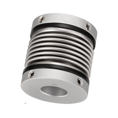 China Garment Shop MK1 Bellow Set Screw Spring Coupling Stainless Steel Flexible Bellows Helical Shaft Coupling For Engines for sale