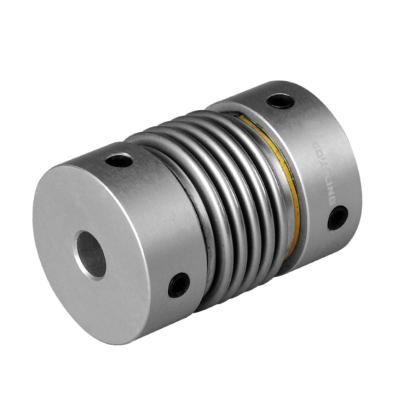 China Garment Shops Motor Shafts Coupling Stainless Steel Metal Bellows Adding To Flange For CNC for sale