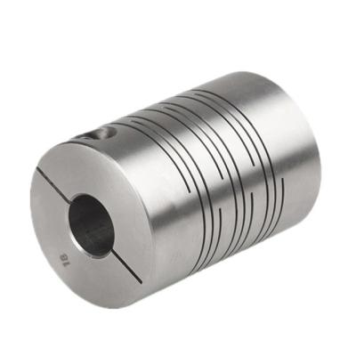 China Factory Flexible Shaft Coupler Stainless Steel Parallel Lines Hold Coupling For CNC Step Motor for sale