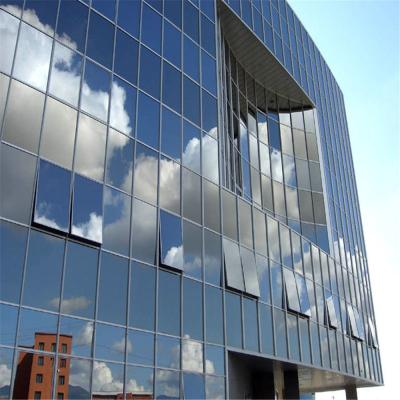 China Modern Generation Aluminum Curtain Wall Panel System Tempered Glass Insulated Office Building Aluminum Alloy Glass SS304/316 Custom Size for sale