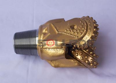 China 251 mm 9 7/8 Zoll IADC545 Tricone Bit Weiches Kalkstein Goldfarbe für den Bergbau zu verkaufen