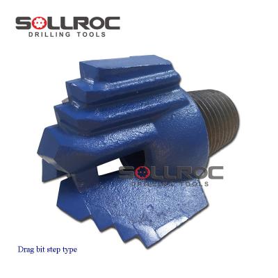 China Soil Drilling Blue 305mm Diameter 3 Wings/Blades Drag Bit Te koop