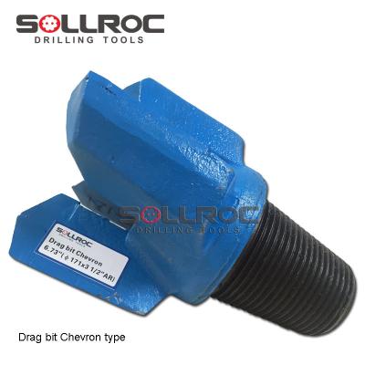 Cina 305mm Chevron Step Drag Bits per la trivellazione di sabbia argillosa in vendita