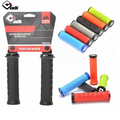 China ODI BMX Mountain Bike Handlebar Grips Slip Lock Non On MTB Bicycle Grip Grip Soft Shockproof For BMX Foldable Bicycle for sale