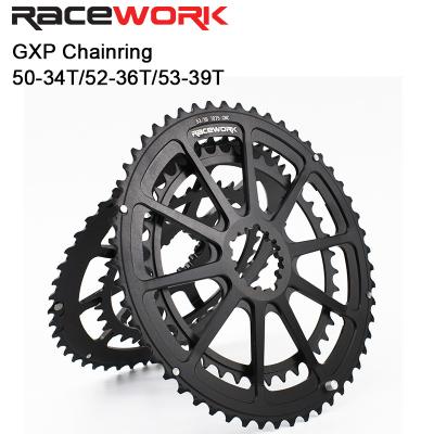 China Road Bikes RACEWORK Road Bicycle Chainring Sprocket 40T 42T 44T 50-34T 52-36T 53-39T For GXP Folding Bike Chain Rings for sale