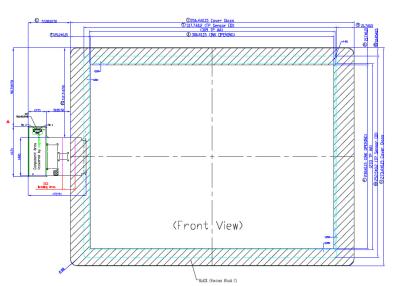 China I150FGB02.0 AUO Projected Touch Screen Lcd Module 309x233mm Active Area for sale