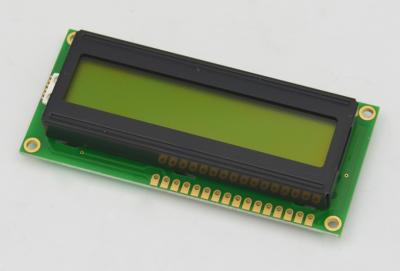 China ROHS 16x2 Character Lcd Screen Yellow Green Bottom Backlight for sale