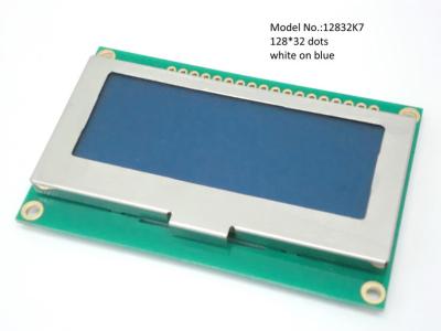 Κίνα 12832K7 γραφικό λευκό ΣΠΑΔΊΚΩΝ ενότητας LCD στο μπλε, αλφανουμερική LCD επίδειξη STN προς πώληση