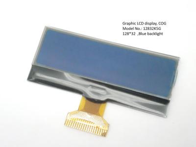 China Negative 128 * 32 Graphic LCD Module Blue Backlight And Serial Port Interface for sale