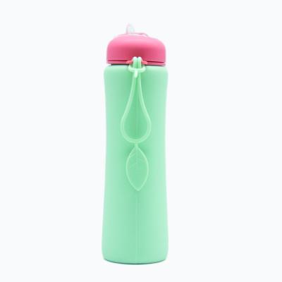 China Chinese custom portable sport silicone travel bottle collapsible water bottle viable for recycling for sale