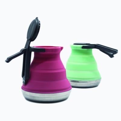 China OEM China Viable Wholesale Silicone Stainless Steel Water Kettle Silicone Folding Portable Travel for sale