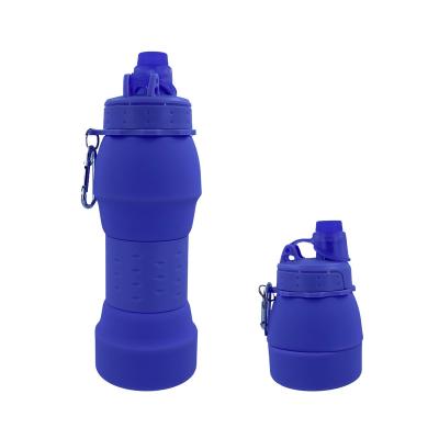 China Wholesale Price Viable Outdoor Gym Sports Silicone Collapsible Collapsible Reusable Water Bottle for sale