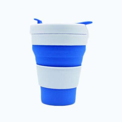 China Modern Fashion Water Cup Coffee Cup Universal Wholesale Outdoor Universal Silicone Folding Portable Mug for sale