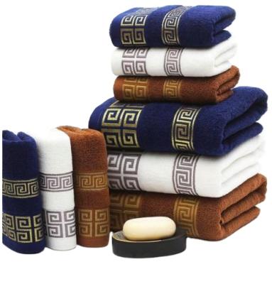 China XIAOAO Hypoallergenic Manufacturers Wholesale Cheap Price Good Quality 100% Cotton Face Bath Towel Set Wholesale for sale