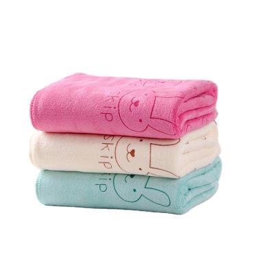 China XIAOAO child safe manufacturer can wholesale 25*50cm custom printed microfiber soft absorbent face towel for sale