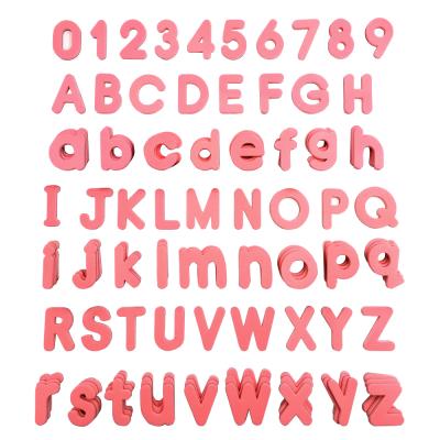 China Durable Pink Magnetic Alphabet Children's School Supplies Storage With Magnetic Fridge Magnet Letter for sale