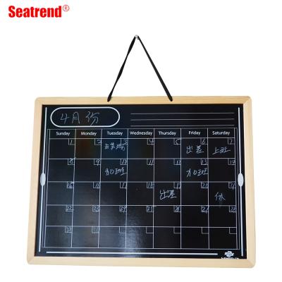 China Simple Wooden Sight Calendar Magnetic Drawing Board for Daily Planning for sale