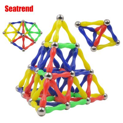 China Building Toy 110pcs Magnetic Sticks And Balls Building Blocks Toys For Children for sale