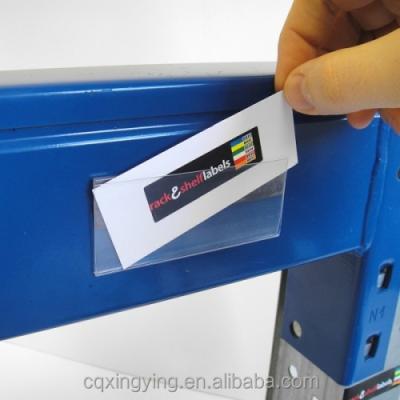 China Durable Magnetic Clear PVC Acrylic Price Tag Holder Retail Shopping Ticket Price Ticket Holder for sale