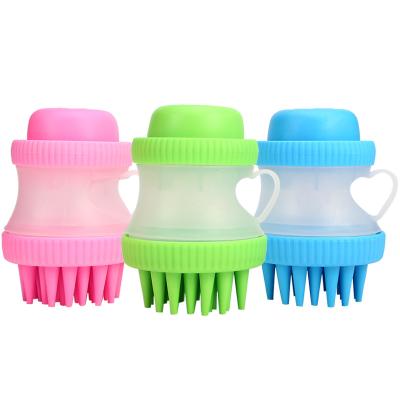 China Sustainable Pet Soft Rubber Pet Bath Brush, Pet Wash Brush for Dogs and Cats, Dog Cat Bath Massage Brush for sale