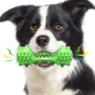 China Sustainable Dental Care Pet Toys Dog Toothbrush Chew Toys Bone Hard Toy Dog Funny Pet Training for sale