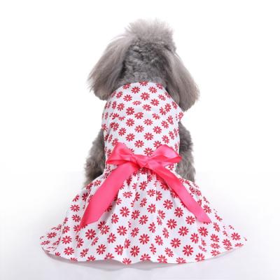 China Viable New Design Lovely Cute Teddy Hiromi Puppy Pet Party Dogs Shirt Fabric Pet Clothes Dress Dog Clothes for sale