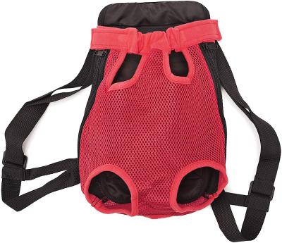 China Durable Breathable Pet Travel Backpack , Small Portable Pet Medium Dogs Cats Traveling Backpack (Red) for sale