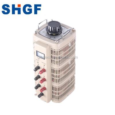 China TSGC2 variable variac tarsnformer electronic output variac three phase transformer manual voltage regulator for sale