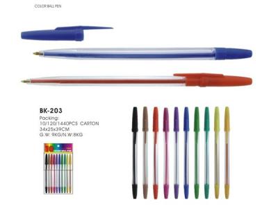 China classical office ball pen, opp bag, head card, or colored box,blister card packing for sale