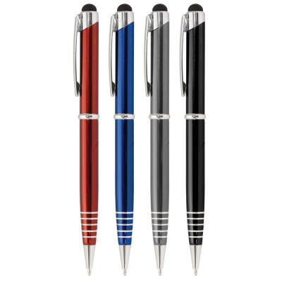 China aluminum screen touch stylus pen with logo engraving for sale