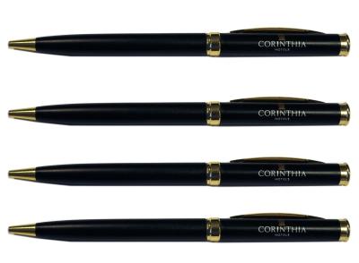 China metal Corinthia hotel ball pen, same style with sofital hotel pen for sale