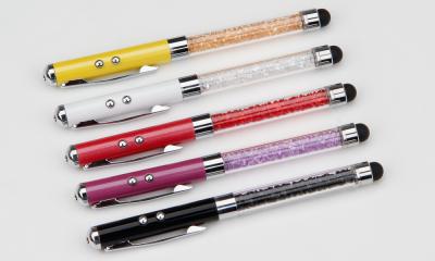 China fancy metal ball pen,fancy laser pen with touch tip,metal laser pen for sale