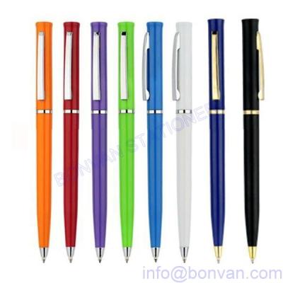 China twist plastic ball pen,twist advertising pen,slim style twist promotional pen for sale