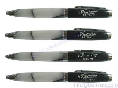 China metal acrylic pen,acrylic metal pen,acrylic barrel metal pen,fairmont hotel pen for sale