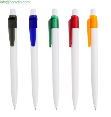 China Customized Logo Cheap Plastic Slogan Ball Pen,slogan ballpoint pen for advertising for sale