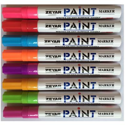 China 8 colors High quality Japanese tip UK ink Aluminum barrel paint marker for sale