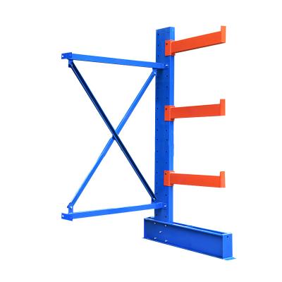 China Corrosion Protection Steel Pipe Storage Shelf Customized Warehouse Rack Adjustable Cantilever Rack System for sale