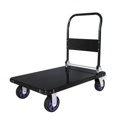 China Many Types 150KG 200KG Steel Cart Folding Platform Trolley Trolley For Loading And Storage Trolley Platform for sale