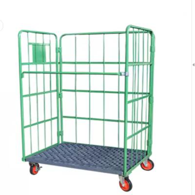 China Hotels Transporting 500kg Steel Folding Storage Shelves Logistics Store Handling Equipment TrolleysMaterial Parts for sale