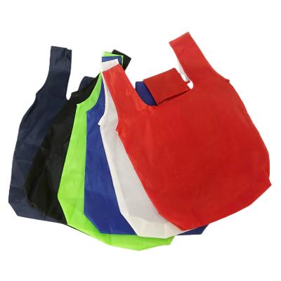 China Eco-Friendly/Reusable/Mutifunctional Eco-Friendly Waterproof Reusable Polyester Grocery Pouch Foldable Bag for sale