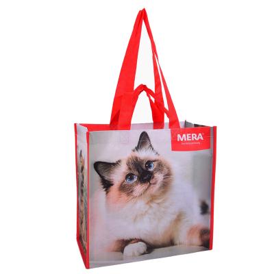 China Customized Reusable Wholesale Customized Eco - Friendly Packaging And Logo Printing Rpet Shopping Bag for sale