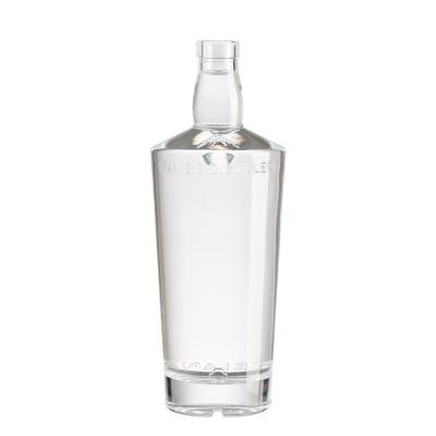 China Superb drinks blttle factory wholesale price flint liquor glass packaging bottles for juniper rum vodka whiskey glass bottles for sale