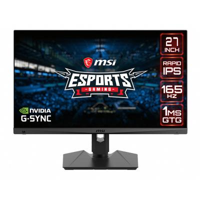 China Non-Curved MSI Optix MAG274QRF 27 16:9 QHD 165Hz HDR LED Gaming Ready Monitor 1ms 2560 x 1440 inch with G-Sync Super Narrow Bezel Non-Glare for sale