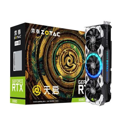 China Gaming Desktop Graphics ZOTAC NVIDIA GeForce RTX 3080 10G 320bit GDDR6X LHR Video Card for sale