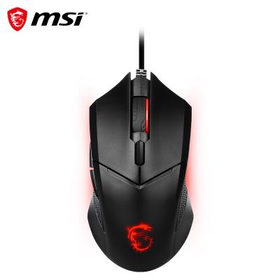 China MSI Finger Clutch GM08 Gaming Mouse 4200 DPI Optical 3 Sensor Adjustable Weights Button LED Lighting Design MSI Symmetrical Dragon LED for sale