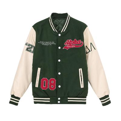 China High quality spring and autumn 100% cotton fashion retro baseball jacket American brand 3D embroidery custom towel jacket men's high quality coat for sale